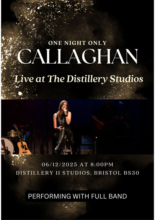Callaghan Live at The Distillery (GENERAL SEATING TICKET)